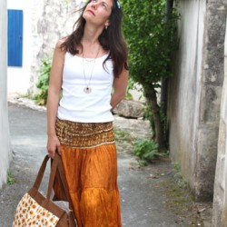 Balade bohème ! Longue jupe ample à volants, GIPSY