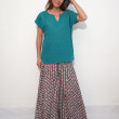 pantalon large évasé