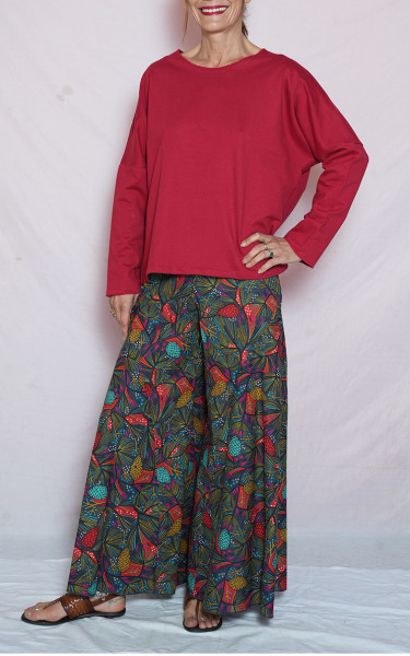 pantalon large évasé
