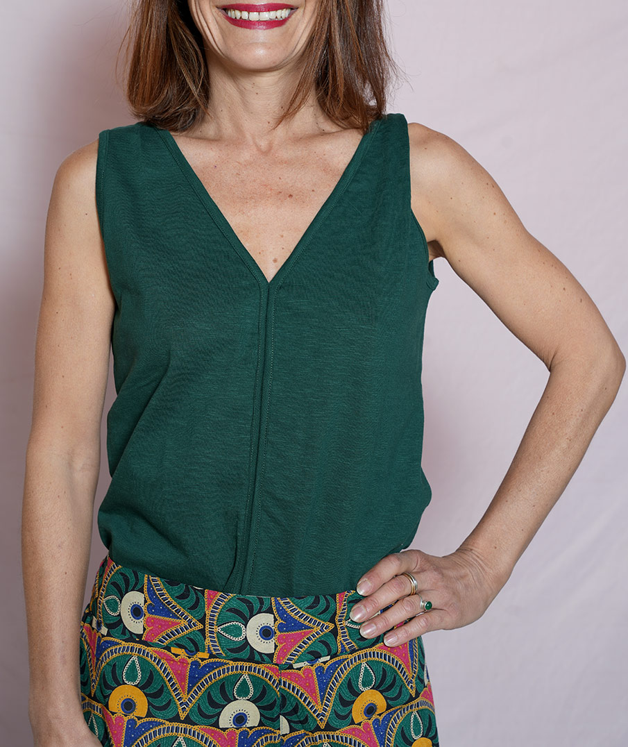 Débardeur Vert Femme JJXX Alvira | Espace des marques
