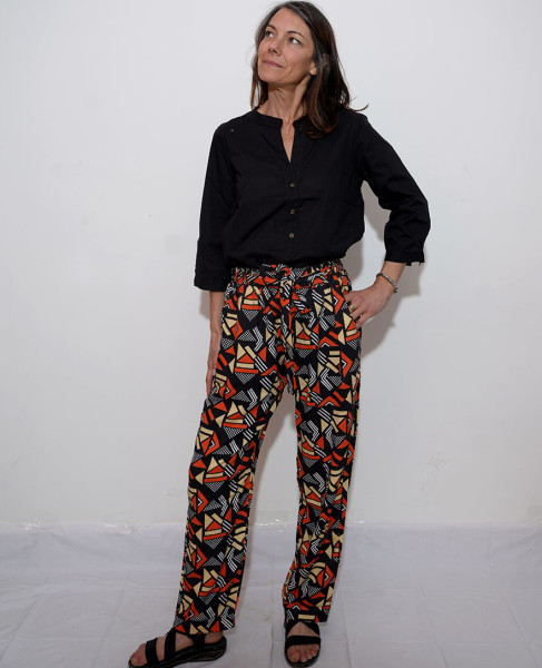 pantalon taille haute