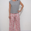 pantalon large et droit