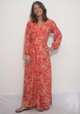 robe longue manche longue
