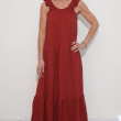 robe longue sans manche